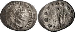 Ancient Roman and Byzantine Coins Quintillus. Antoninianus; Quintillus; 270 AD, Rome, Antoninianus, 2.43g. Cunetio-2339 (36 spec.), RIC-29, C-61. Obv: IMP C [M AV]R CL QVINTILLVS AVG Radiate, draped, 