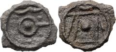 Ancient Greek Coins Celtic Britain, Cantii. AE 14; Celtic Britain, Cantii; c. 50-45 BC, AE 14, 1.23g. Van Arsdell-135-1. Obv: Stylized head r. Rx: Stylized bull charging r. Ex Pegasi A29, November 201
