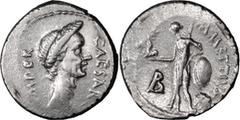 Ancient Coins Julius Caesar. Denarius; Julius Caesar; Rome, 44 BC, lifetime issue, before assassination on 15 March. Denarius, 3.83g. Cr-480/17; Syd-1055; Sear, Imperators-101; C-35. Obv: Wreathed hea