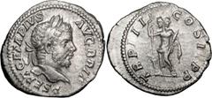 Ancient Coins Geta as Augustus. Denarius; Geta as Augustus; 209-211 AD, Rome, 211 AD, Denarius, 3.51g. BM-13, C-197 (6 Fr.), RIC-79. Obv: P SEPT GETA PIVS - AVG BRIT Head laureate r. Rx: TR P III - CO