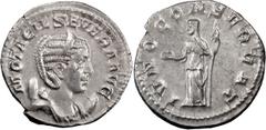 Ancient Coins Otacilia Severa, Wife of Philip I. Antoninianus; Otacilia Severa, Wife of Philip I; Antoninianus, Branch Mint, 246-7 AD, 3.99g. RIC-127, C-20. Obv: M OTACIL SEVERA AVG Bust draped r., we