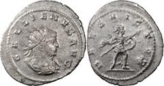 Ancient Coins Gallienus. Antoninianus; Gallienus; 253-268 AD, Antioch, Antoninianus, 3.29g. Göbl-1632i(1) (11 spec.), RIC-649, C-606. Obv: GALLIENVS AVG Bust radiate, draped, cuirassed r. Rx: MARS VIC
