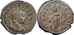 Ancient Coins Tacitus. Antoninianus; Tacitus; 275-276 AD, Lugdunum, Antoninianus, 3.56g. Bastien-102b pl. XI (same rev. die), RIC-24 var., Paris-1508 var. Obv: IMP CL TACITVS AVG Bust radiate, draped,