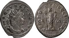 Ancient Coins Tacitus. Antoninianus; Tacitus; 275-276 AD, Lugdunum, Antoninianus, 4.03g. Bastien-78 (82 spec.), RIC-65, Paris-1465. Obv: IMP CL TACITVS AVG Bust radiate, draped, cuirassed r., seen fro
