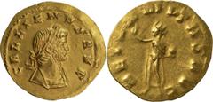 Ancient Gold Gallienus. Aureus; Gallienus; 253-268 AD, Rome, 260-8 AD (Sole Reign), Aureus, 2.97g. Göbl-671g (1 spec.); bust var. of RIC-24, C-37 (100 Fr.), and Calicó-3465. Obv: GALLIENVS AVG Bust la