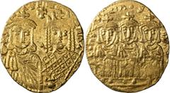 Ancient Gold Constantine VI and Irene. Solidus; Constantine VI and Irene; 780-797 AD. Constantinople, c. 792-797 AD, Solidus, 4.42g. Berk-234, DO-2, Sear-1591. Obv: Facing busts of Constantine VI and 