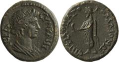 Greek Bronze Lydia, Maeonia. ; Lydia, Maeonia; Maeonia, Lydia, 2nd. cent. AD, AE 15.5-17, 3.15g. Kurth Lydia 3-5 (this coin), Lindgren III-483 {prob. same dies). Obv: IEPA - CVNK?HT[OC?] Draped bust o
