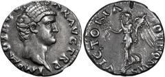 Roman Imperial Otho. Denarius; Otho; 69 AD, Rome, Denarius, 3.42g. BM-24, RIC-17 (R3), RSC-24a. Obv: IMP M OTHO [CAE]SAR AVG TR P Head bare r. Rx: VICTORIA - OTHONIS Victory standing l. on globe, hold