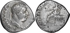 Roman Imperial Vitellius. Denarius; Vitellius; 69 AD, Lugdunum, Denarius, 3.40g. BM-121, Paris-29, C-90 (10 Fr.), RIC-59 (R). Obv: A VITELLIVS [IMP GER]MAN Head laureate r., [globe] below neck. Rx: [V