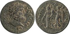 Roman Provincial Pisidia, Termessos Major. AE 29; Pisidia, Termessos Major; Termessos Major, Pisidia, 2nd or 3rd Century AD, AE 29, 15.72g. SNG Leypold-2175 (same dies), SNG Paris-2188 (same obv. die)