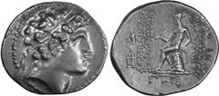 Ancient Greek Syria, Alexander I, 152-145 BC . Drachm; Syria, Alexander I, 152-145 BC ; 150-145 BC. Antioch, year 163 = 150/149 BC, Drachm, 4.24g. SC-1785.3a. Obv: Diademed head of Alexander I. Rx: ??