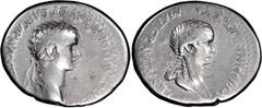 Roman Provincial Nero and Agrippina. Didrachm; Nero and Agrippina; 54-68 AD, Caesarea, Cappadocia, c. 58-9 AD, Didrachm, 7.11g. RPC-3632, BM-422, RIC-607. Obv: NERO CLAVD DIVI CLAVD F CAESAR AVG GERMA