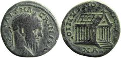 Roman Provincial Macrinus. AE 25; Macrinus; 217-218 AD, Tyre, Phoenicia, AE 25, 12.25g. BM-382 var. Obv: [IMP] CAES MA - CRINVS AV[G] Head laureate r., with long beard. Rx: COINV PHOE - NICES around, 