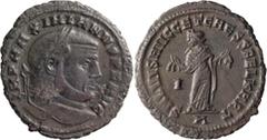Roman Imperial Maximianus, Mule with Reverse Meant for Diocletian. Follis; Maximianus, Mule with Reverse Meant for Diocletian; 286-305 AD, Carthage, c. 303 AD, Follis, 9.35g. Mule, coupling obverse of