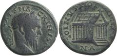 Roman Provincial Macrinus. AE 25; Macrinus; 217-218 AD, Tyre, Phoenicia, AE 25, 12.25g. BM-382 var. Obv: [IMP] CAES MA - CRINVS AV[G] Head laureate r., with long beard. Rx: COINV PHOE - NICES around, 