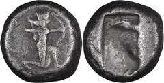 Ancient Greek Achaemenid Empire, Lydia, Sardes. 1/12 Siglos; Achaemenid Empire, Lydia, Sardes; Darius I-Xerxes I, c. 505-480 BC, Siglos, 5.23g. Sunrise-21; Carradice-Type II, pl. XI.12. Obv: The Great
