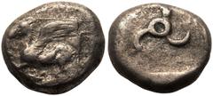 ANCIENT GREECE. DYNASTS OF LYCIA. Kuprilli. Silver 1/3 Stater, circa 470/60-440/35 BC. Obv: Pegasos flying left, triskeles below; all within linear square. Rev: KOΓPΛΛE, triskeles; all within pelleted