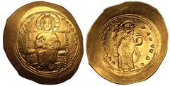 Byzantine Empire BYZANTINE EMPIRE. Constantine X Ducas. Gold Histamenon Nomisma, AD 1059-1067. Constantinople. Obv: + IÒºI XIΓ RÐ„X RÐ„INANTÒºIM, Christ Pantokrator enthroned facing. Rev: + KÑ N RAC Λ