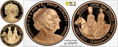 GREAT BRITAIN. Elizabeth II. 5 Pounds, 2017. Royal Mint. Platinum Wedding; Gold Proof. Celebrating the 70th anniversary of the marriage of HM Queen Elizabeth II to HRH Prince Philip, Duke of Edinburgh