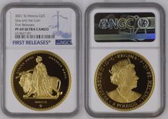 UNITED KINGDOM. ST. HELENA. Elizabeth II, 1952-. Gold 5 pounds, 2021. Proof. Commissioned and produced by the East India Company in conjunction with the government of St. Helena, with Royal Approval o