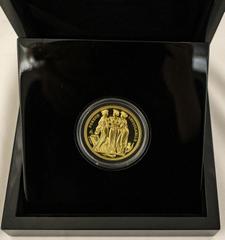St. Helena 2021 Gold 5 Pounds The Three Graces Proof Box (AGW=1.5460 oz.) UNITED KINGDOM. ST. HELENA. Elizabeth II, 1952-. Gold 5 pounds, 2021. East India Company. Proof. Commissioned and produced by 