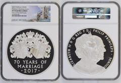 2017 Silver 500 Pounds (1 kg.) Platinum Wedding Proof NGC PF 70 ULTRA CAMEO #4602058-040 Box & COA PF 70 ULTRA CAMEO | UNITED KINGDOM. Elizabeth II, 1952-. Silver 500 pounds, 2017. Royal Mint. Proof. 