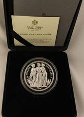 St. Helena 2021 Silver 5 Pounds The Three Graces Proof Box & COA UNITED KINGDOM. ST. HELENA. Elizabeth II, 1952-2022. Silver 5 pounds, 2021. East India Company. Proof. Commissioned and produced by the
