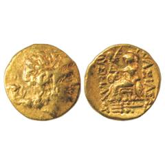 Ancient World. Post-Alexander Greece, Kingdom of Thrace, coinage in the name of Lysimachos (2nd-1st Century BC), Gold Stater restoring the type of Lysimachos, Tomis Mint, 8.22g. Obv: Head of deified A