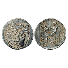 Ancient World. Greek World, Thrace (Eastern coast), in the name of Alexander III the Great (336-323 BC), Silver Tetra Drachm, late posthumous issue of Odessus Mint (125-70 BC), 16.66g. Obv: Head of He