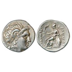 Ancient World. Greek World, Kings of Thrace, Lysimachus (323-281 BC), Silver Tetra Drachm, Uncertain Mint, issued after 281 BC, 17.04g. Obv: Head of the deified Alexander, with ram's horn, facing righ