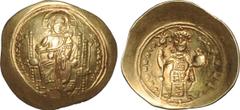 Ancient Byzantine Constantine X (1059-1067) gold scyphate Histamenon Nomisma Christ enthroned facing Rev Constantine standing facing (S1847) EF