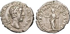 Ancient Roman IMPERIAL; Commodus (177-192) Denarius Rev Felicitas standing left hold caduceus and sceptre (S5678); later bronze coins comprising Tetricus II Antoninianus Rev Salus (slightly barbarous)