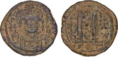Ancient Byzantine; Justinian I (527-565) Follis of Constantinople Rev large M; together with Maurice Tiberius (582-602) Follis of Theoupolis Rev large M; plus Basil II (977-989) anonymous Follis class