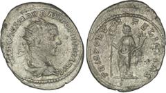 EMPIRE ROMAIN - ROMAN Élagabale (218-222). Antoninien ND (218-219). RIC.- cf. 149 ; Argent - 5,22 g - 25 mm - 1 h Légende d'avers non répertoriée en association avec ce revers. Flan large, quelques ma