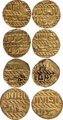 Islamic Coins, Burji Mamluk, Jaqmaq (842-857h), gold Ashrafi (al-Qahira) (4), date off flan, wts. 3.43gms; 3.43gms; 3.42gms; 3.40gms (A.1006), generally very fine (4) (400-500 GBP)