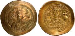 Ancient Coins Ancient Coins, Byzantine, Michael VII Ducas (1071-1078), electrum histamenon nomisma, Constantinople, IC-XC, facing bust of Christ Pantokrator, rev. + MIX-AHA RACIA, crowned facing bust 