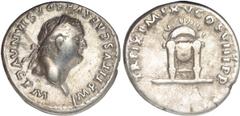 Ancient Coins The T. R. Hardaker Collection, Roman, Titus (AD 79 – 81), denarius, Rome, IMP TITVS CAES VESPASIANVS AVG P M, laur. head r., rev. TR P IX IMP XV COS VIII P P, semicircle diadem on throne