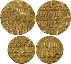 Islamic Coins, Burji Mamluk, Barsbay (825-841h), gold ashrafi, no mint or date, wt. 3.41gms, and Jaqmaq (842-857h), gold ashrafi, mint and date off flan, wt. 3.40gms. (A.998, 1006), both very fine (2)