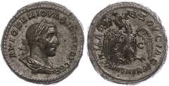 Münzen der Römischen Provinzen Syrien, Antiochia, Tetradrachme (14,76g), Philippus I. Arabs, 244. Av: Büste nach rechts, darum Umschrift. Rev: Stehender Adler von vorn zwischen "SC". Prieur 304, ss-vz