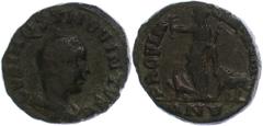 Ancient Coins Münzen Römische Kaiserzeit 251, Ae 27, Hostilianus (als Caesar), Dakien. Av: Büste nach rechts, darum "C VAL HQST M QVINTVS". Rev: Weibliche Gestalt ohne Standarten zwischen Adler und Lö