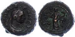 Ancient Coins Münzen Römische Kaiserzeit 282-283, Tetradrachme, Carus, Ägypten. Av: Büste nach rechts, darum Umschrift. Rev: Dikaiosyne mit Füllhorn und Waage nach links. 9,46g, Geissen 3161, ss. (die