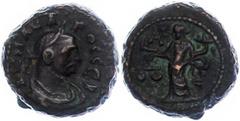 Ancient Coins Münzen Römische Kaiserzeit 282-283, Tetradrachme, Carus, Ägypten. Av: Büste nach rechts, darum Umschrift. Rev: Dikaiosyne mit Füllhorn und Waage nach links. 9,46g, Geissen 3161, ss. ss C