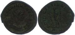 Ancient Coins Münzen Römische Kaiserzeit 283-285, Antoninian, Carinus. Av. Büste nach rechts, darum Umschrift. Rev: Carinus nach links stehend, darum "PRINCIPI IVVENTVT". 3,91, RIC 158, ss. ss Coins R