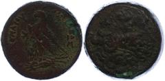 Ancient Coins Antike Münzen - Griechenland 246-221 v. Chr., Bronze, Ägypten, Ptolemaios III. Euergetes. Av: Kopf des Zeus Ammon mit Diadem nach rechts. Rev: Adler auf Blitz, dazwischen Monogramm, dane