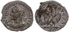 Ancient Coins Münzen Römische Kaiserzeit 251-256, Tetradrachme, Trebonianus Gallus, Syrien, Antiochia. Av: Büste nach links, darum Umschrift. Rev: Stehender Adler von vorn nach links gewandt. 11,08g, 