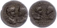 Ancient Coins Münzen Römische Kaiserzeit 238-244, Ae (24,80g), Gordian III und Tranquillina, Seleukeia, Kilikien. Av: Beide Büsten einander gegenüber, mit Gegenstempel (Howgego 670). Rev: Die Büst des