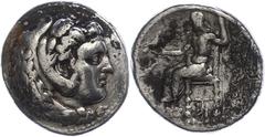 Ancient Coins Antike Münzen - Griechenland 325-323 v. Chr., Tetradrachme, Alexander III., Makedonien, Babylon. Av: Herakleskopf mit Löwenfell nach rechts. Rev: Thronender Zeus nach links. 16,74g, Pric