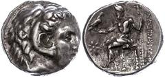 Ancient Coins Antike Münzen - Griechenland 319-315 v. Chr., Tetradrachme, Alexander III., Makedonien, Sardes. Av: Herakleskopf mit Löwenfell nach rechts. Rev: Thronender Zeus nach links. 16,84g, Price