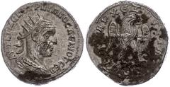 Ancient Coins Münzen Römische Kaiserzeit 250-251, Tetradrachme, Trajanus Decius, Syrien, Antiochia. Av: Büste nach rechts, darum Umschrift. Rev: Stehender Adler nach rechts. 11,59g, Prieur 603, Belag,