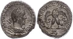 Ancient Coins Münzen Römische Kaiserzeit 251-256, Tetradrachme, Trebonianus Gallus, Syrien, Antiochia. Av: Büste nach rechts, darum Umschrift. Rev: Stehender Adler von vorn nach rechts gewandt. 11,96g